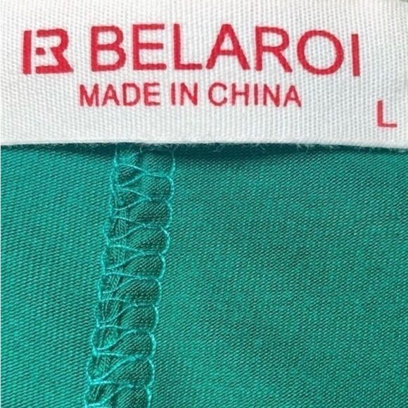 Above the Knee Knit A-Line Shift Dress in Green Women’s Large - Picture 3 of 4